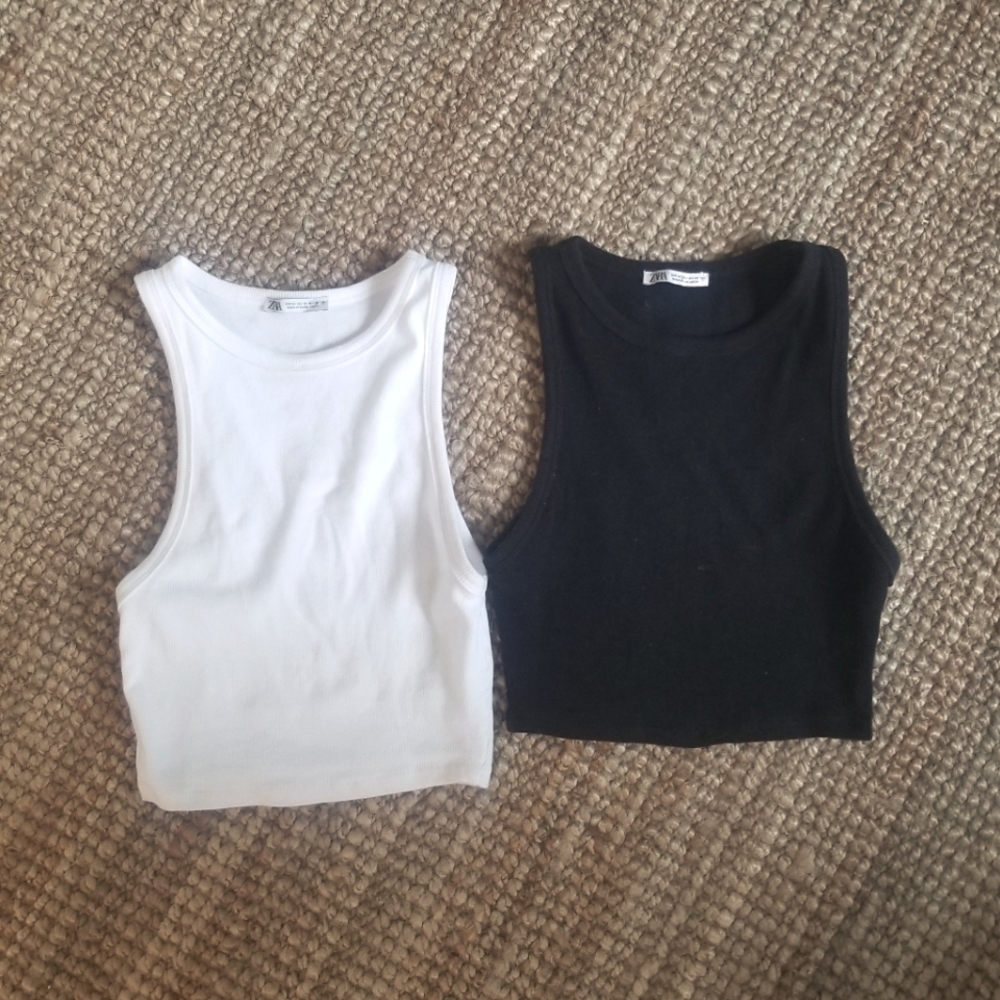 Zara bundle cropped tanks